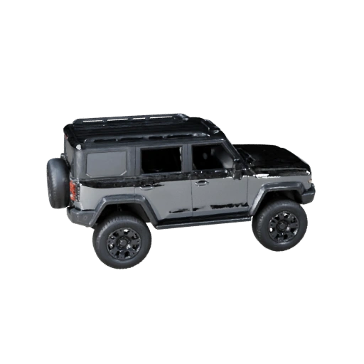 Futuristischer SUV 3D-Modell für Unity - Low Poly Game Asset