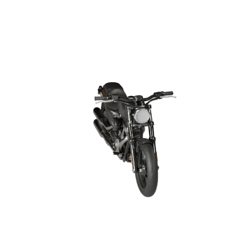 Harley-inspirierte Cruiser-Motorrad 3D-Modell - Spielbereit