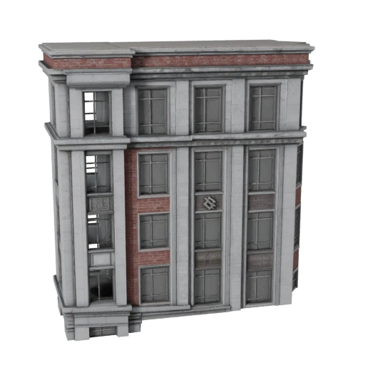 Modèle 3D de Façade en Pierre - Atout Archviz Réaliste pour l'Architecture