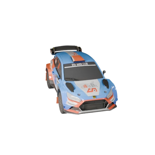 Modèle 3D de voiture de rallye prêt pour le jeu pour utilisation en temps réel, actif PBR (Legacy)