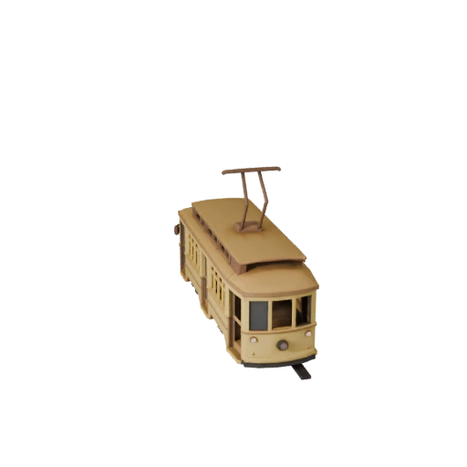 Druckbare Oldtimer-Straßenbahn STL 3D-Modell für Sammlerstücke
