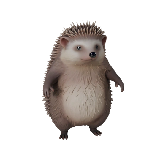 Modèle 3D Hérisson pour Blender - Asset PBR avec Textures | PBR