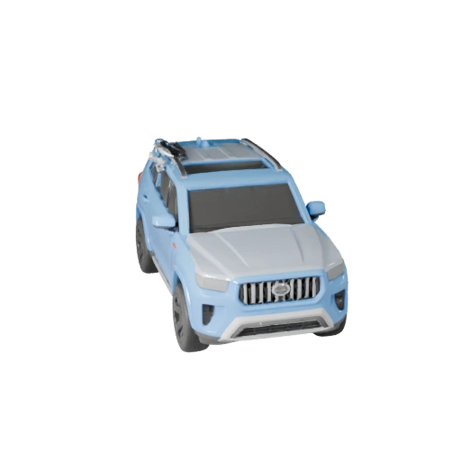 Druckbares Familien-SUV STL-Modell - Sammlerstück Display (Legacy)