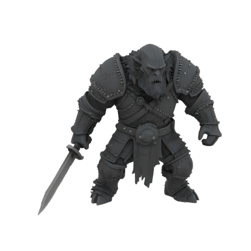 Miniature STL de Gobelin Berserker Médiéval