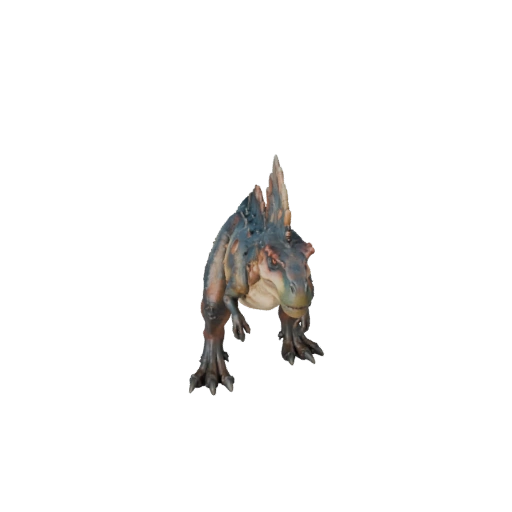 نموذج ديناصور Dilophosaurus كرتوني ثلاثي الأبعاد - أصل منمق للرسوم المتحركة