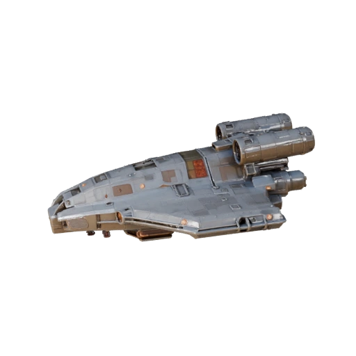 Cargo spatial profond 3D Model pour Unity - Jeu low poly