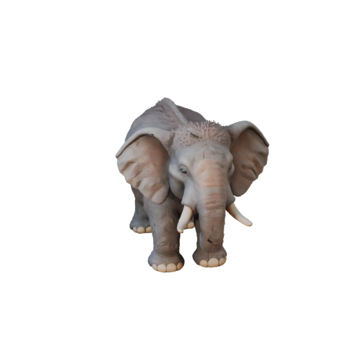 Cartoon Asiatischer Elefant 3D-Modell - Stilisierter Asset für Animation