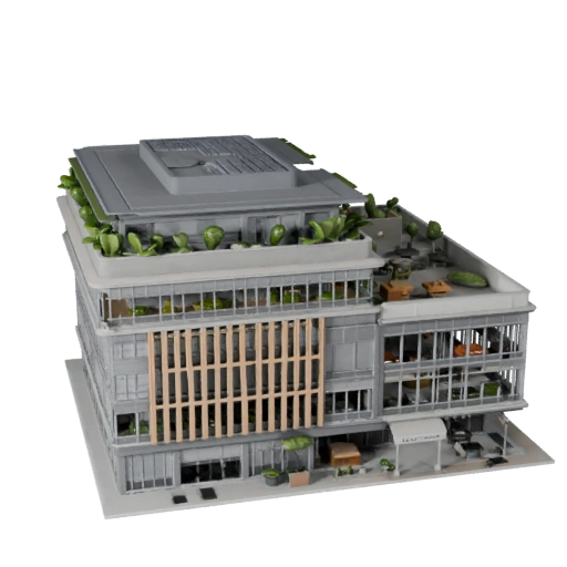 Modelo 3D de Oficina Startup Hub para Unity - Activo de Juego