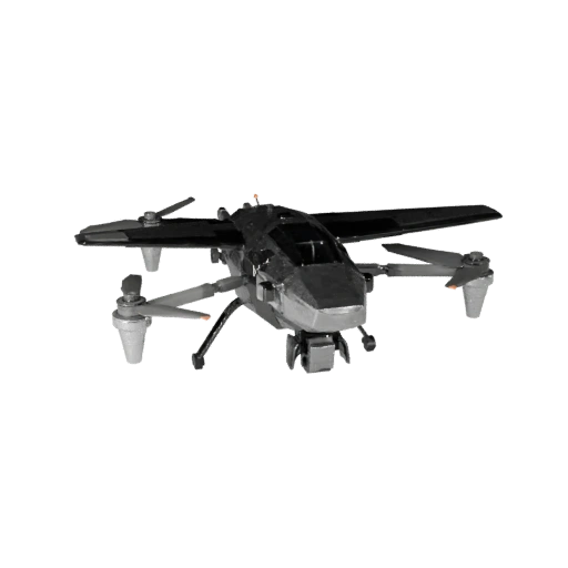 Low Poly starres Flächenflugzeug 3D-Modell für Unity & Unreal