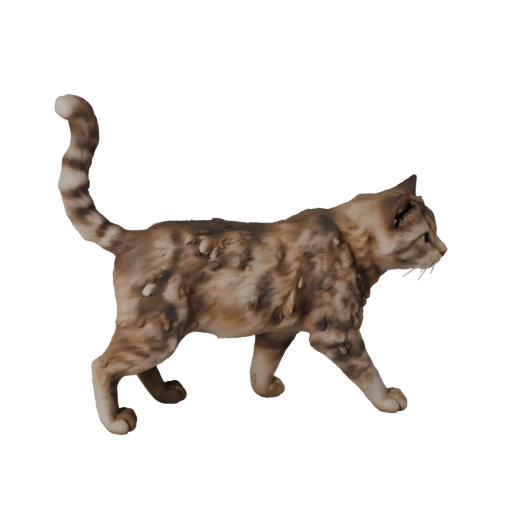 Modèle 3D de Chat pour Blender - Asset PBR avec Textures | Libre de Droits