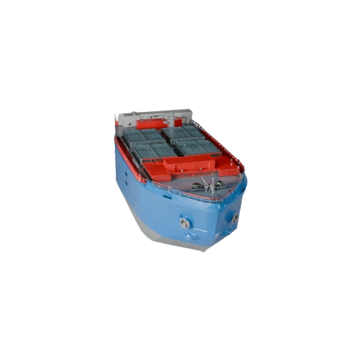 Hohe Poly Frachtschiff 3D Modell für Studio Renderings - PBR