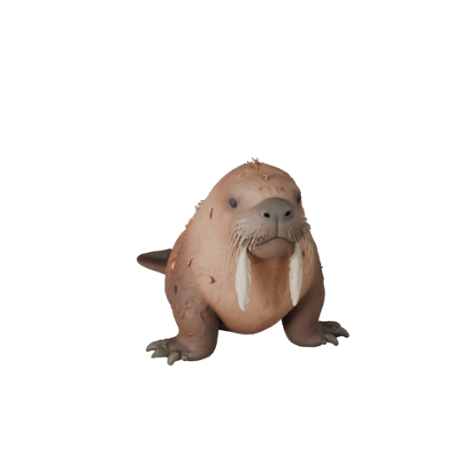 Walross 3D Modell für Blender - PBR Asset mit Texturen | Lizenzfrei