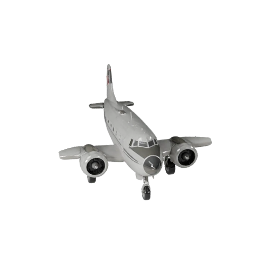 Avión de Pasajeros Vintage 3D para Blender - PBR Realista