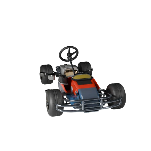 Modelo 3D de Go Kart Listo para Juegos para Uso en Tiempo Real Activo PBR