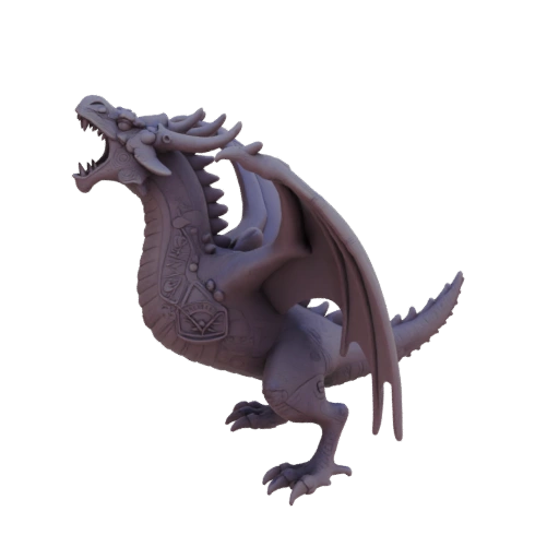 Miniature STL de Dragon Ancien de Fantasy - Hurlement