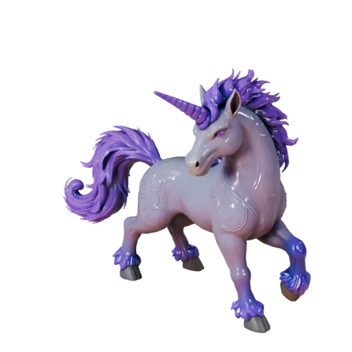 Realistisches Einhorn 3D-Modell - Rigged PBR Asset für Spiele | PBR