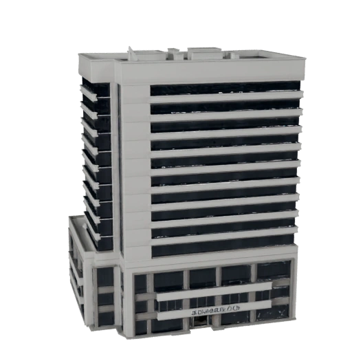 Modelo 3D de Oficina Postal de Alto Poligonaje para Archviz de Arquitectura