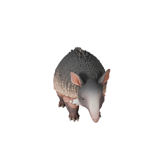 Tatou réaliste 3D Model - Asset PBR Rigged pour Jeux | PBR