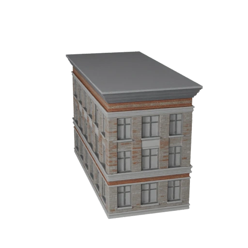 Modèle 3D de Façade en Pierre pour Blender - Asset de Rendu pour l'Architecture
