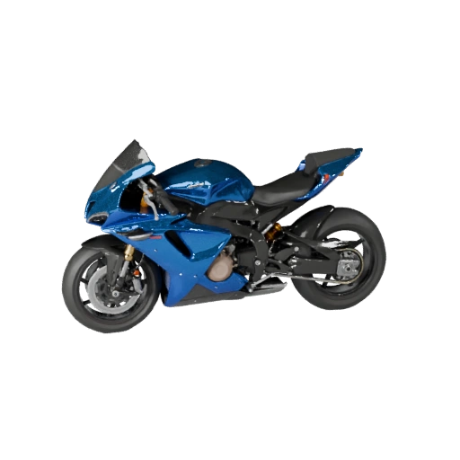 Sportmotorrad 3D Modell für Unity - Low Poly Spiel-Asset