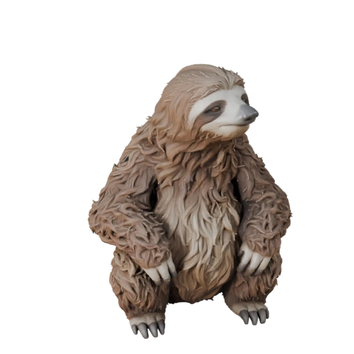 Faultier 3D-Modell für Blender - PBR-Asset mit Texturen | Lizenzfrei