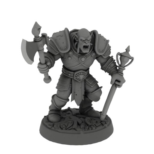 Miniatura STL de Saqueador Orco Medieval