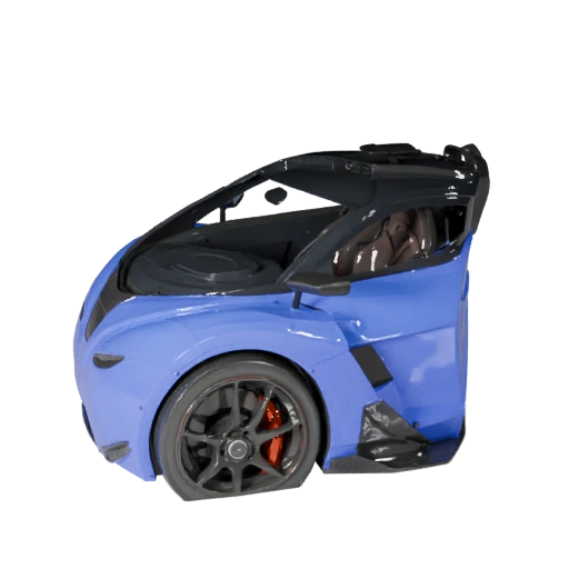Voiture de formule haute poly pour rendus de studio 3D - PBR