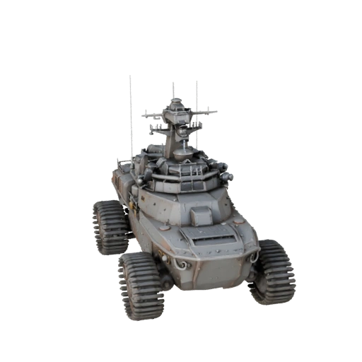 Destroyer navire de guerre 3D Model pour Blender - PBR réaliste