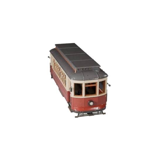 Modelo 3D de Tranvía Vintage para Blender y Juegos - PBR Realista