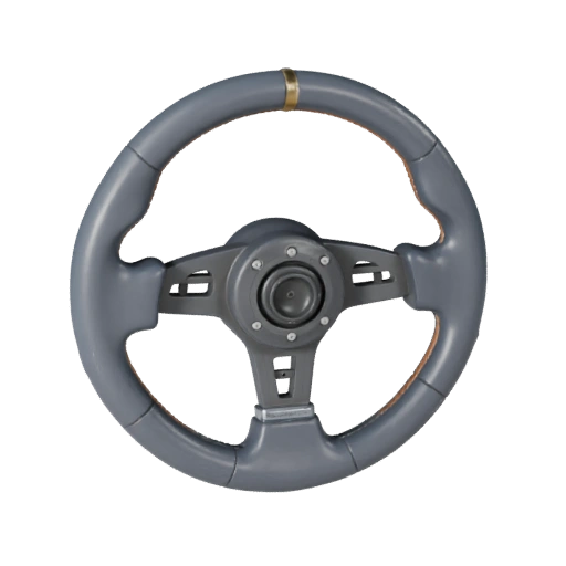 Modelo 3D de Volante para Blender e Jogos - Asset PBR