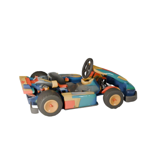 Modelo 3D Go Kart Imprimible STL para Coleccionables y Exhibición