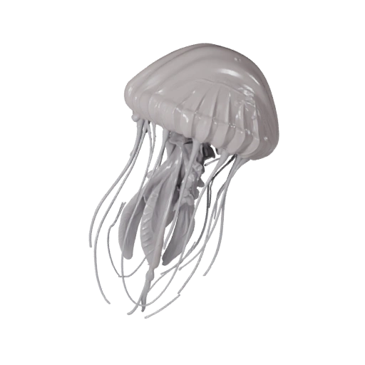 Realistische Qualle 3D-Modell - Rigged PBR Asset für Spiele | PBR