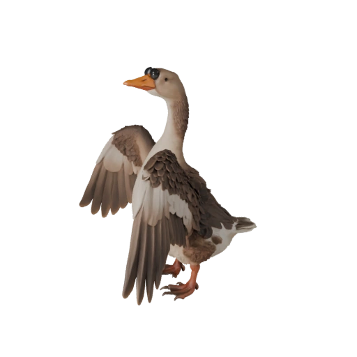 Modelo 3D de Ganso Realista - Activo PBR Rigged para Juegos | Libre de Regalías
