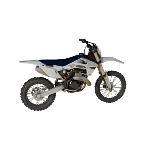 Spielbereit Motocross-Motorrad 3D-Modell für Echtzeitnutzung PBR-Asset