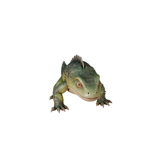 Cartoon Gila-Krustenechse 3D Modell - Stilisierte Ressource für Animation