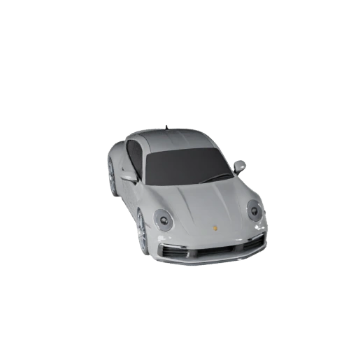 Coche Deportivo Inspirado en Porsche 3D - Listo para Juegos PBR