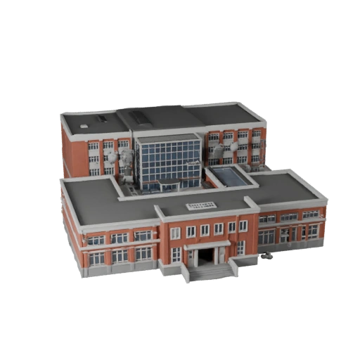 Bâtiment scolaire Modèle 3D pour Unreal - Asset temps réel
