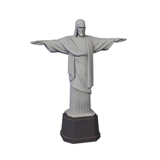 Modèle 3D du Christ Rédempteur pour Unreal - Asset Temps Réel