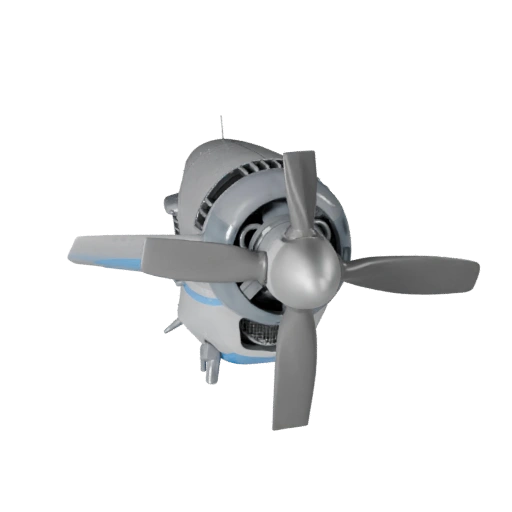 Hélice d'avion 3D pour Unity - Jeu Low Poly