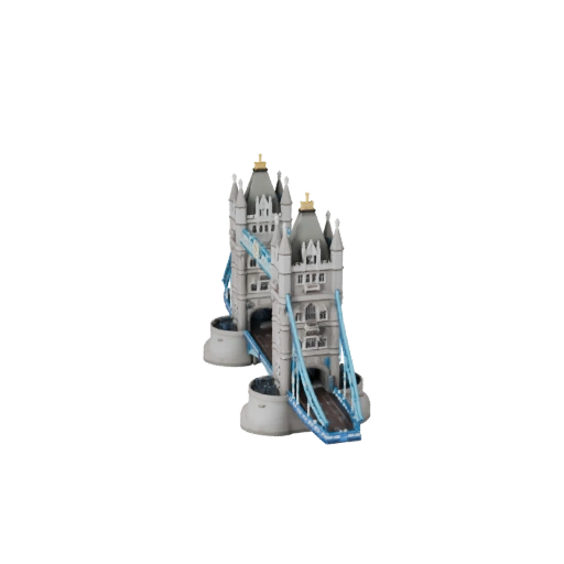 Tower Bridge 3D Modell für Blender - Render-Asset für Architektur