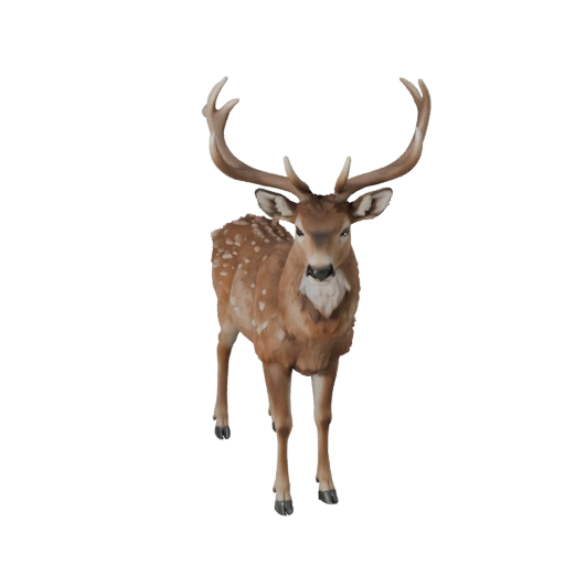 Modelo 3D de Ciervo Realista - Activo PBR Rigged para Juegos | Libre de Regalías