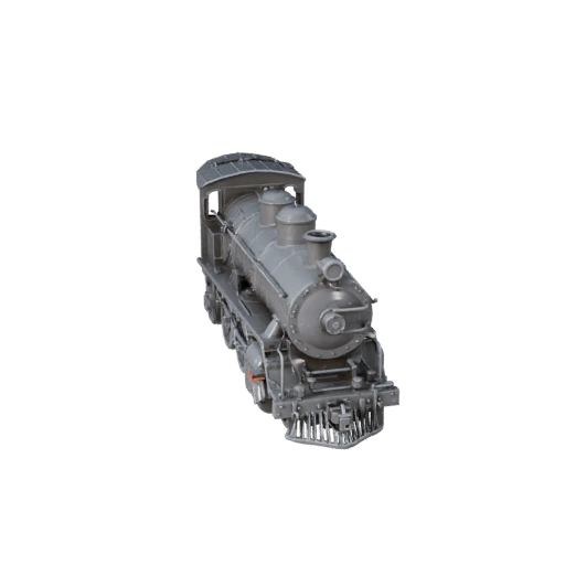 Locomotiva a Vapore Stampabile STL Modello 3D - Display