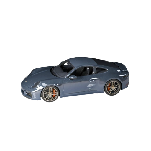 Coche Deportivo Inspirado en Porsche 3D para Unity - Poligonal Bajo