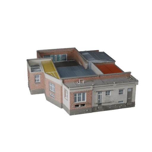 Modèle 3D de Kit de Toiture Modulaire pour Unity - Ressource de Jeu