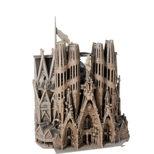 Sagrada Familia 3D Modell für Unity - Spiel-Asset für Architektur