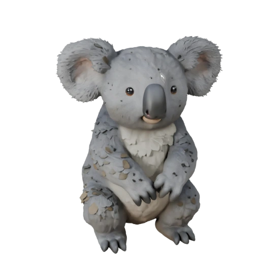 Modelo 3D Koala Poligonal Bajo - Asset de Juego para Unity con FBX | Libre de Regalías