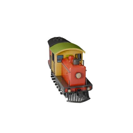 Modello 3D Locomotiva a Vapore Cartone Animato per Giochi Stilizzati