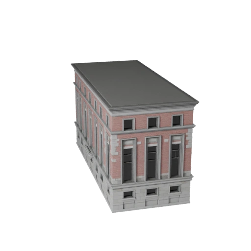 Modèle 3D de Façade en Pierre Imprimable STL - Atout d'Échelle Imprimable