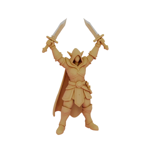 Fantasy Elfe Schurke Miniatur STL - Siegesschritt