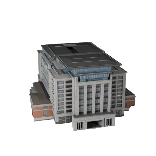 Museum Gebäude 3D Modell - Realistisches Archviz Asset
